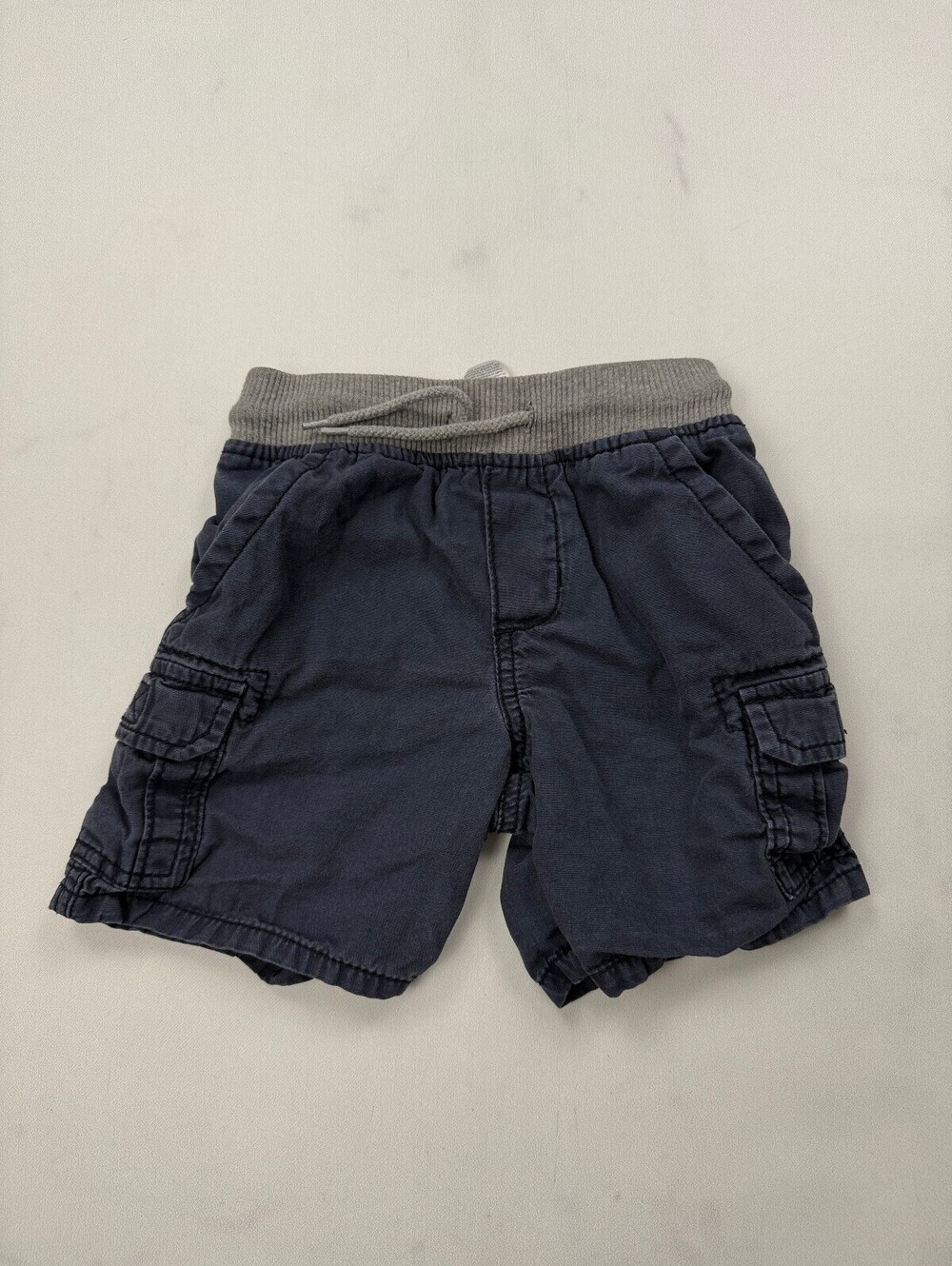 Oshkosh B'gosh Cargo Shorts Navy 90s Adjustable Drawstring - Boys 3T